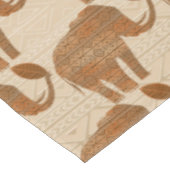 Elephant Tribal Art Design Tischdecke (Schrägansicht)