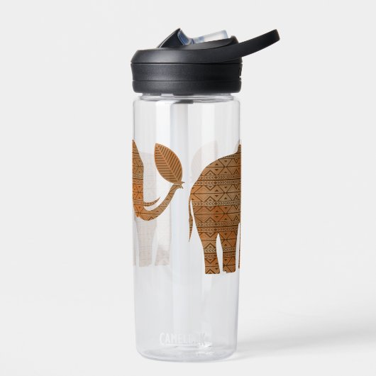 Elephant Tribal Art Design Trinkflasche (Links)