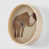 Elephant Tribal Art Design Uhr (Winkel)