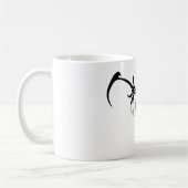 Elephant Tribal Tattoo - Schwarzweiß Kaffeetasse (Links)