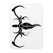 Elephant Tribal Tattoo - Schwarzweiß Magnet (Vertikal)