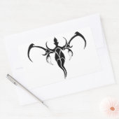 Elephant Tribal Tattoo - Schwarzweiß Rechteckiger Aufkleber (Umschlag)