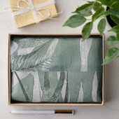 Elephant Tropical Palm Watercolor Seidenpapier (Geschenk)