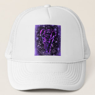 Elephant Trucker Hat in der frühen Nacht Truckerkappe