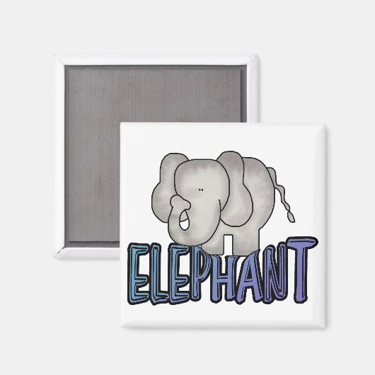 Elephant Tshirts und Geschenke Magnet (Vorderseite/Rückseite)