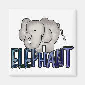 Elephant Tshirts und Geschenke Magnet (Vorne)