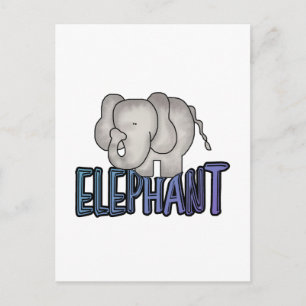 Elephant Tshirts und Geschenke Postkarte