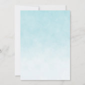 Elephant Turquiose Balloons Babydusche Vielen Dank Dankeskarte (Rückseite)