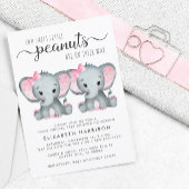 Elephant Twin Girls Virtual Shower Budget Einladun