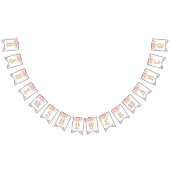 Elephant Twins Baby Showbanner Wimpelkette (Alle)