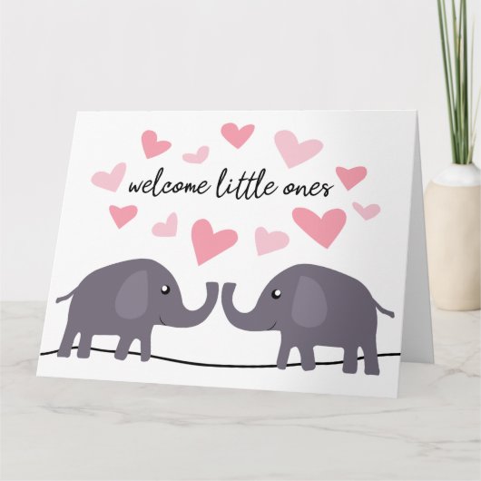 Elephant Twins Card Karte (Vorderseite)