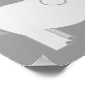 Elephant Twins Gender Neutral Baby Shower Banner Poster (Ecke)