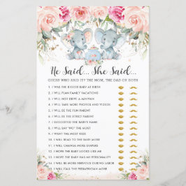 Elephant Twins Tee Party sagte er sagte, sie sagte