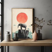 Elephant über Tier Natur Naturschönheit Poster