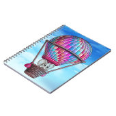 Elephant und Heißluftballon Notizblock (Linke Seite)