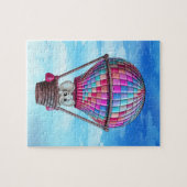 Elephant und Heißluftballon Puzzle (Horizontal)