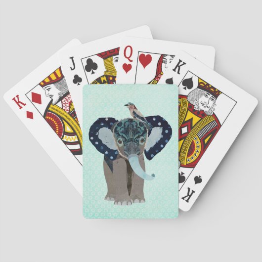ELEPHANT UND HÜBSCHE BIRD SPIELKARTEN (Rückseite)