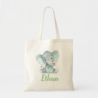 Elephant und Name Drucktasche Tragetasche