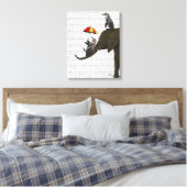 Elephant und Pinguin Leinwanddruck (Insitu (Schlafzimmer))