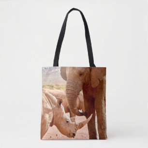 ELEPHANT UND RHINO MÖGEN SICH NICHT. TASCHE