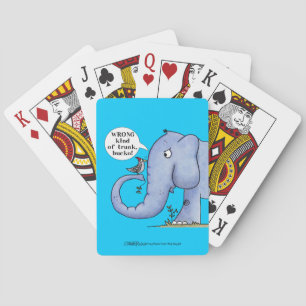 Elephant und Woodpecker-Missverständnis Spielkarten