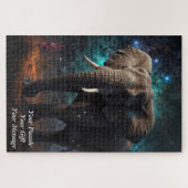 Elephant unter einem Sternenhimmel Puzzle (Horizontal)