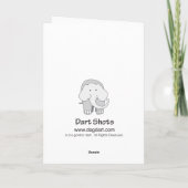 Elephant Valentine Karte (Rückseite)