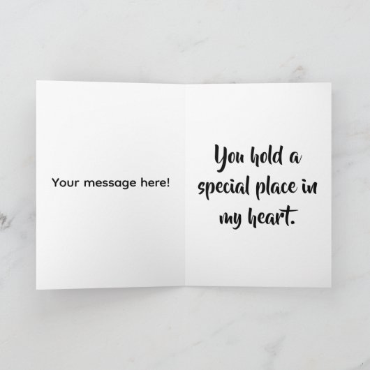 Elephant Valentine's Day Card Karte (Innenseite)