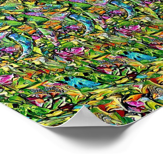 Elephant - Versteckter 3D-Druck Poster (Ecke)