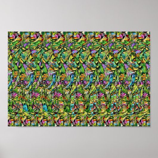 Elephant - Versteckter 3D-Druck Poster (Vorne)