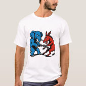 Elephant vs Donkey Graphic T-Shirt (Vorderseite)
