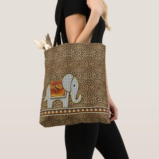 Elephant Walk Monogram Cheetah ID390 Tasche (Von Nahem)