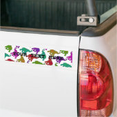 Elephant Walk Muster Fliesen Design Autoaufkleber (Auf Lkw)