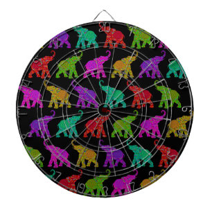 Elephant Walk Muster Fliesen Design Dartscheibe