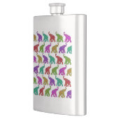 Elephant Walk Muster Fliesen Design Flachmann (Links)