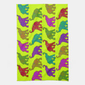 Elephant Walk Muster Fliesen Design Geschirrtuch (Vertikal)