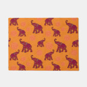 Elephant Walk Muster Fliesen Design + Ihr Backgr. Fußmatte (Vorderseite)