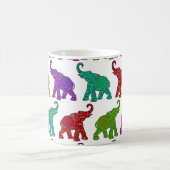 Elephant Walk Muster Fliesen Design Kaffeetasse (Mittel)