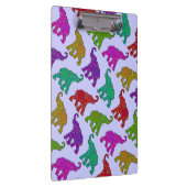 Elephant Walk Muster Fliesen Design Klemmbrett (Rechts)