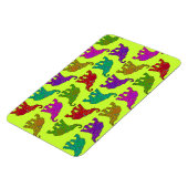 Elephant Walk Muster Fliesen Design Magnet (Linke Seite)