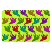 Elephant Walk Muster Fliesen Design Magnet (Horizontal)