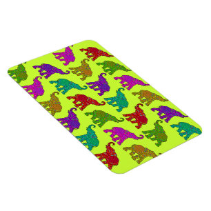 Elephant Walk Muster Fliesen Design Magnet