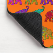 Elephant Walk Muster Fliesen Design Mousepad (Ecke)