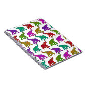 Elephant Walk Muster Fliesen Design Notizblock (Rechte Seite)