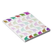 Elephant Walk Muster Fliesen Design Notizblock (angewinkelt)