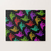 Elephant Walk Muster Fliesen Design Puzzle (Horizontal)