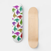 Elephant Walk Muster Fliesen Design Skateboard (Vorderseite)