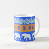 Elephant Walk Muster Kaffeetasse (VorderseiteRechts)