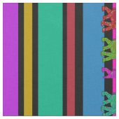 Elephant Walk & Stripes Muster + Ihre Ideen Stoff (Nahaufnahme)