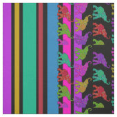 Elephant Walk & Stripes Muster + Ihre Ideen Stoff (Muster)